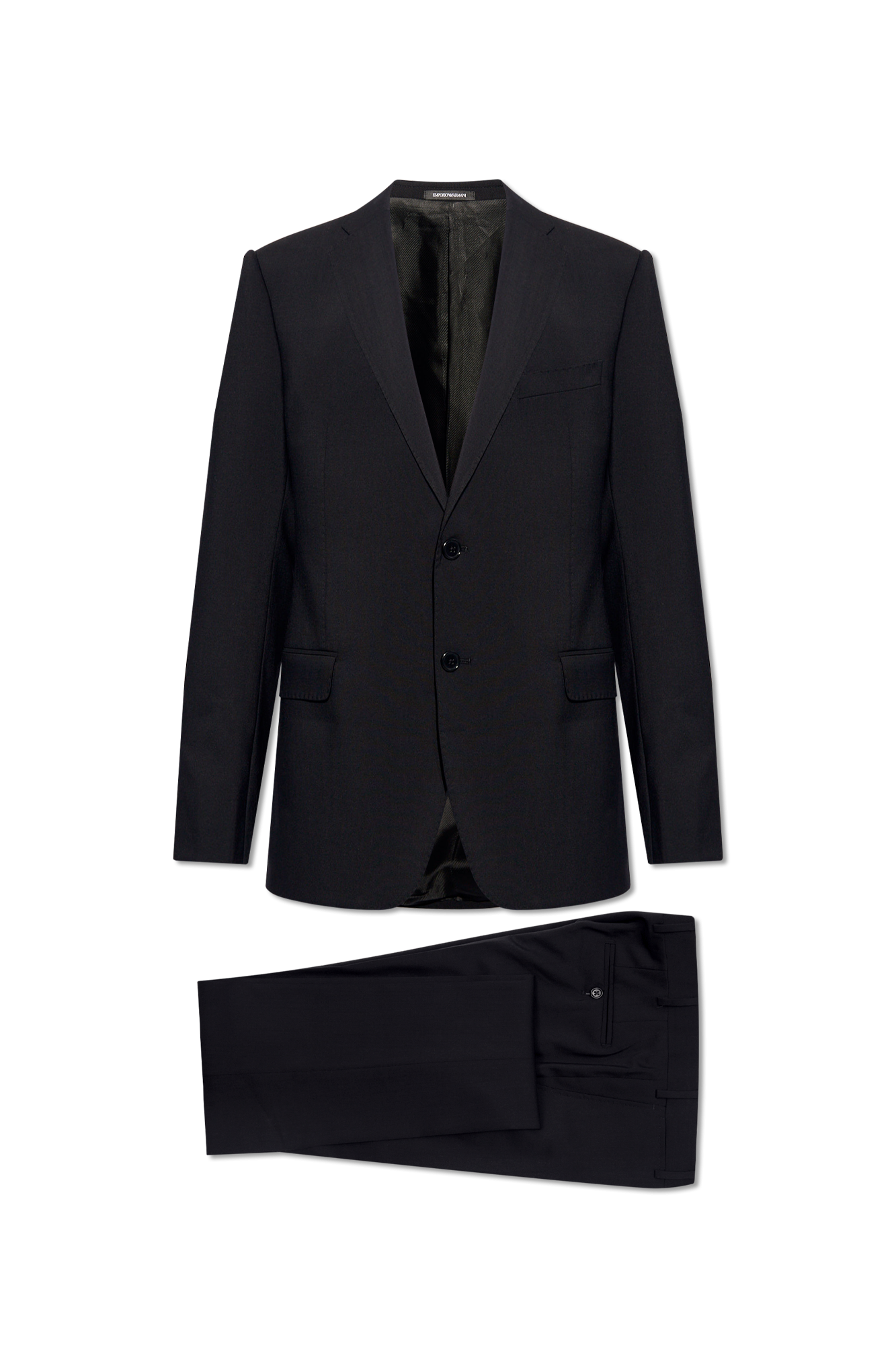 Emporio armani hotsell black suit